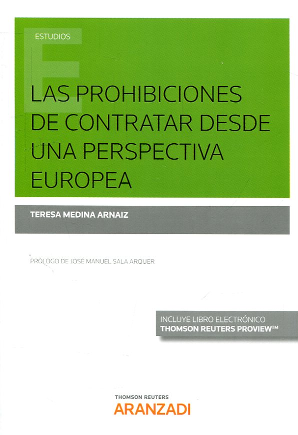 Las prohibiciones de contratar desde una perspectiva europea. 9788491773566