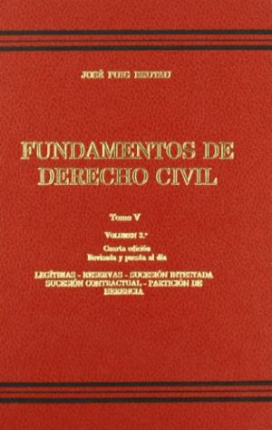 Fundamentos de Derecho civil. Tomo V. 9788471625922