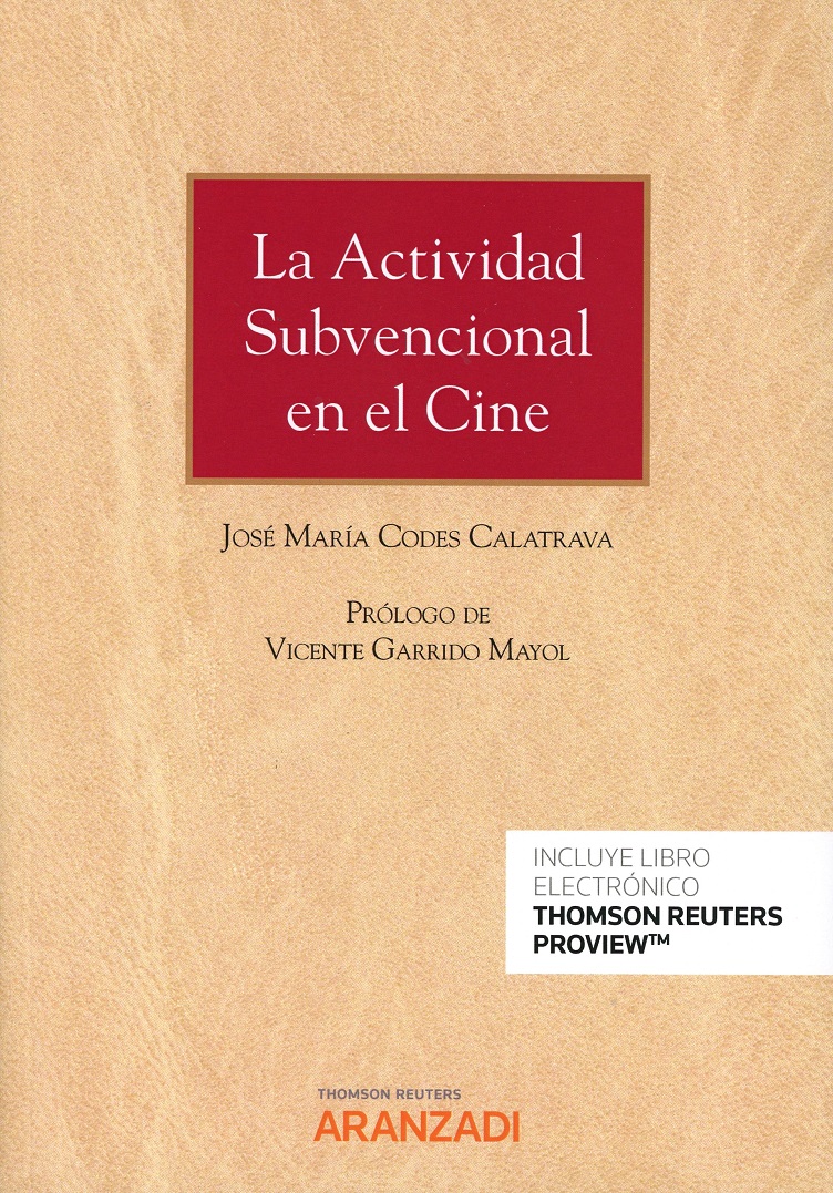 La actividad subvencional en el cine