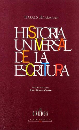 Historia universal de la escritura. 9788424922993