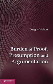 Burden of proof, presumption, and argumentation