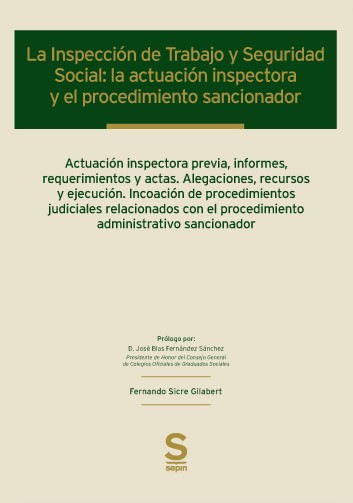 La inspección de trabajo y Seguridad Social. 9788417414061