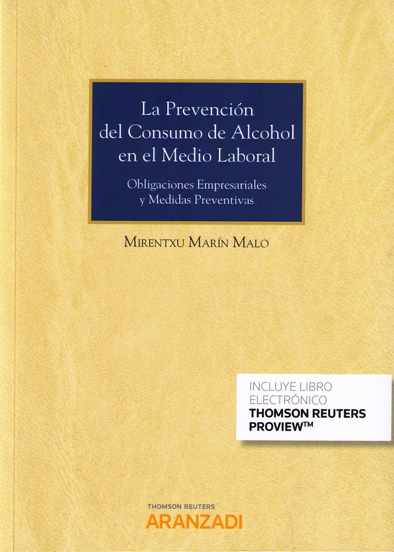 La prevención del consumo de alcohol en el medio laboral. 9788491970422