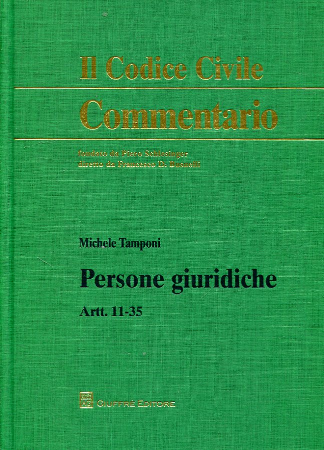 Persone giuridiche. 9788814226694