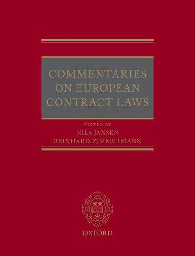Commentaries on european Contract Laws. 9780198790693