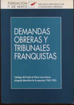 Demandas obreras y tribunales franquistas. 9788487527029