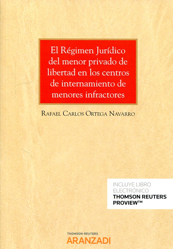 El Régimen Jurídico del menor privado de libertad en los centros de internamiento de menores infractores. 9788413090603