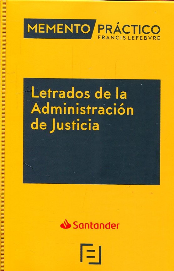 MEMENTO PRACTICO-Letrados de la Administración de Justicia. 9788417317287