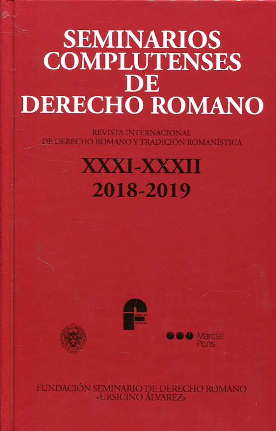 Seminarios Complutenses de Derecho Romano. 101043210