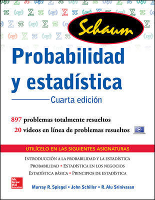Probabilidad y estadística Schaum. 9786071511881