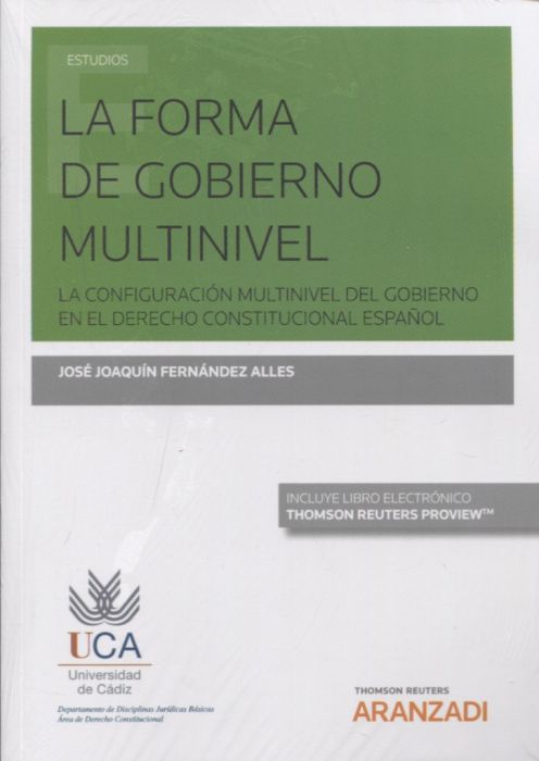 La forma de gobierno multinivel. 9788491770756