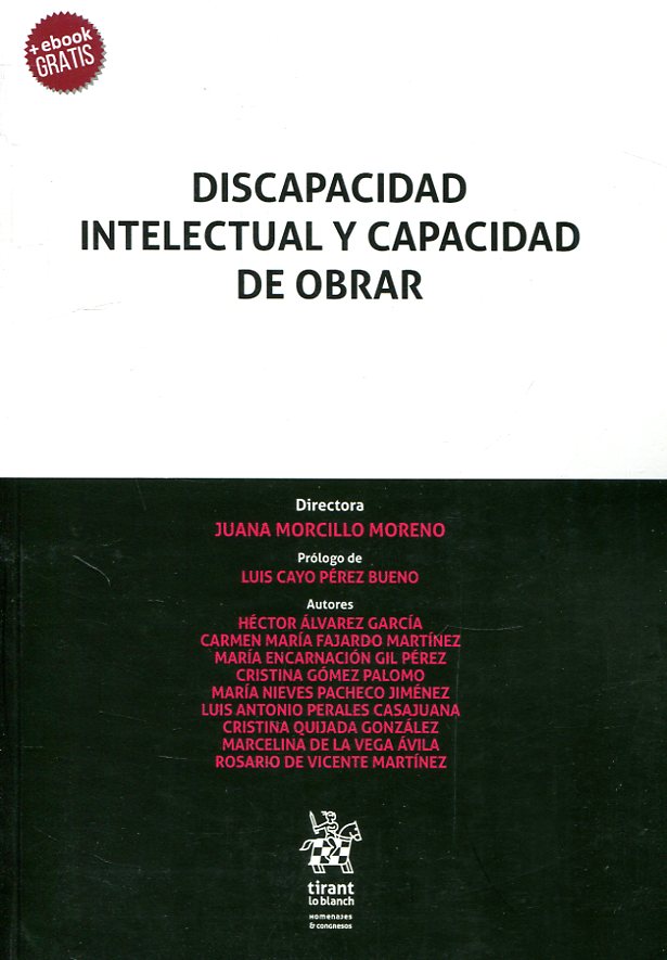 Discapacidad intelectual y capacidad de obrar. 9788491909699