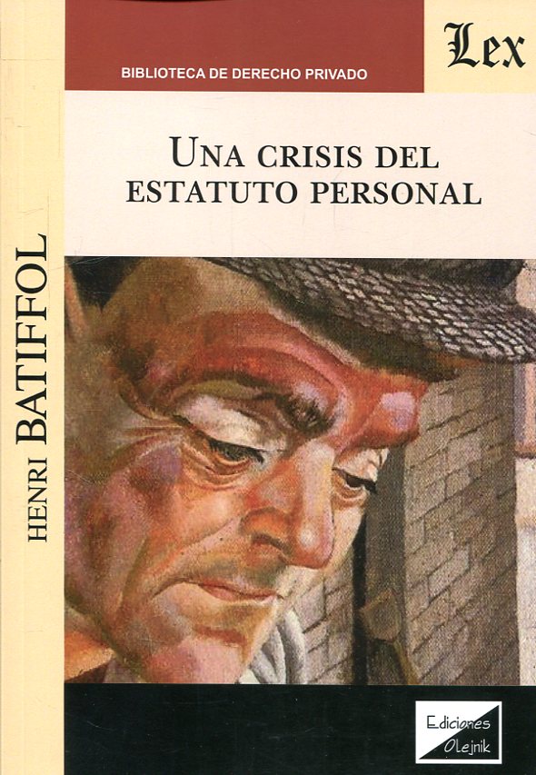 Una crisis del estatuto personal. 9789563924442