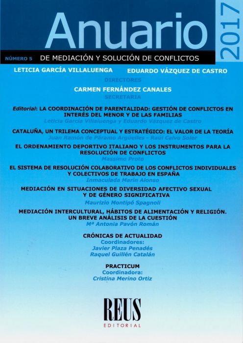 Anuario de Mediación y Solución de Conflictos, Nº 5, año 2017. 101034042