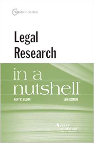 Legal research in a nutshell. 9781640208049