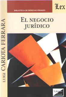 El negocio jurídico. 9789563925265