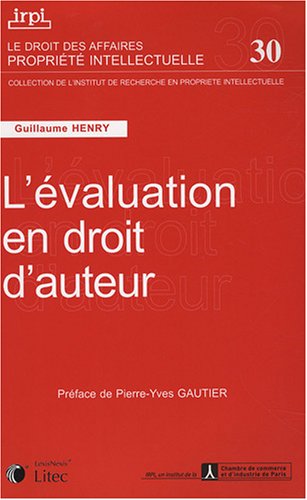 L'évaluation en Droit d'auteur. 9782711009848