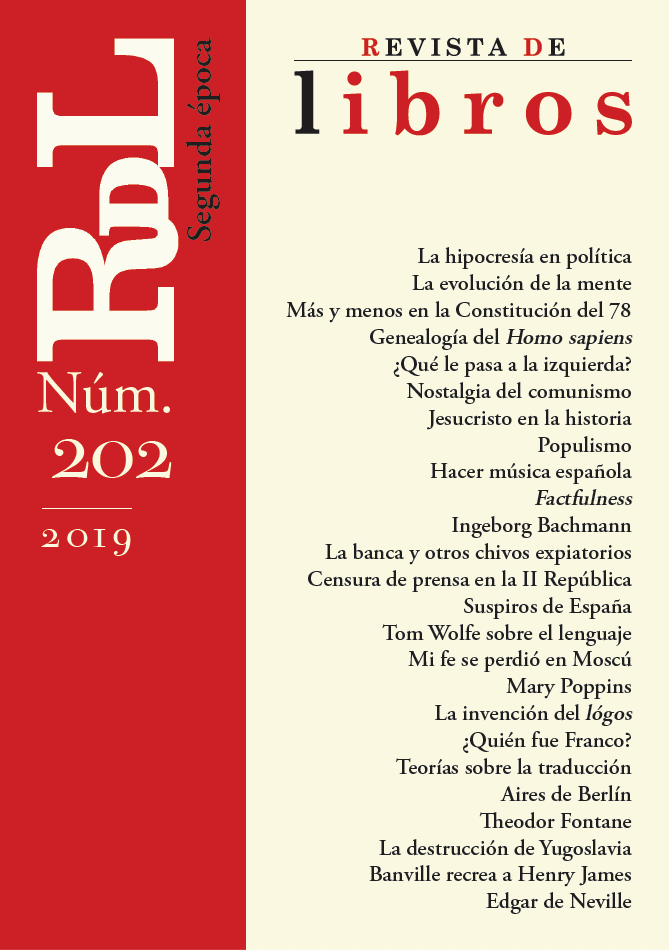 Revista de Libros. Segunda Época, Nº 202, año 2019