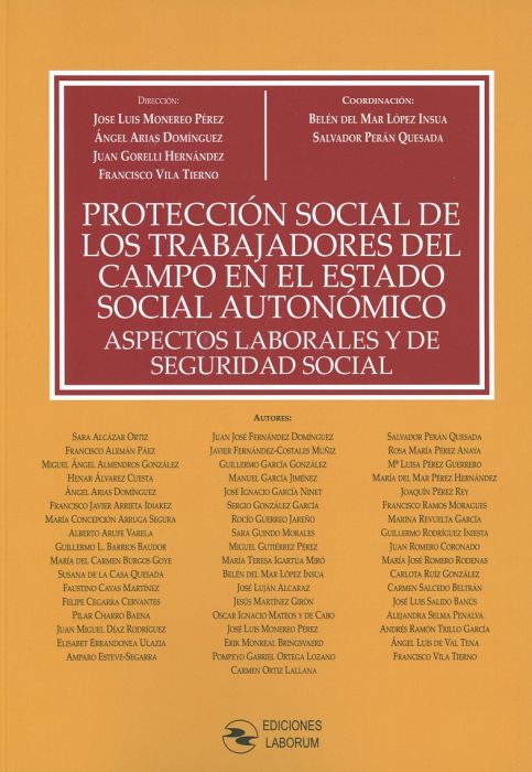 Protección social de los trabajadores del campo en el estado social autonómico. 9788417789084
