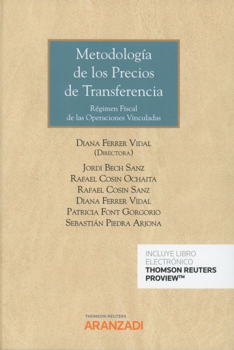 Metodología de los precios de transferencia. 9788413096261