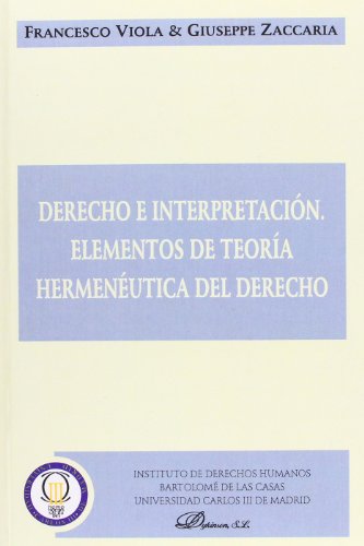 Derecho e interpretación. 9788498490725