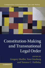 Constitution-making and transnational legal order. 9781108460989