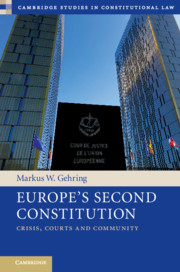 Europe's second Constitution. 9781108487962