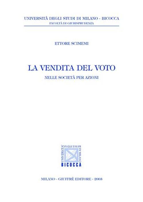 La vendita del voto. 9788814107887