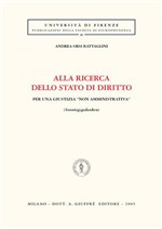 Alla ricerca dello Stato di Diritto. 9788814115684