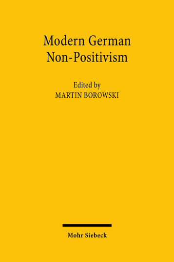 Modern German Non-Positivism. 9783161590924