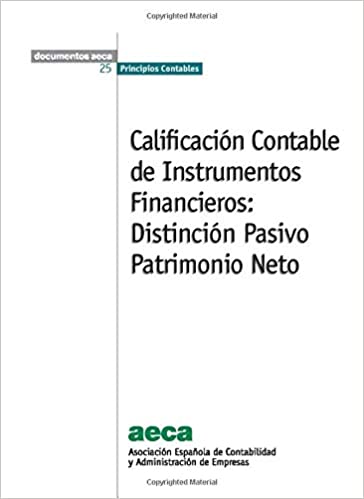 Calificación contable de instrumentos financieros