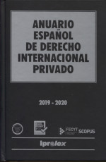 Anuario Español de Derecho Internacional Privado 2019-2020. 101058065