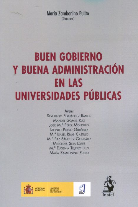 Buen gobierno y buena administración en las universidades públicas. 9788498903966