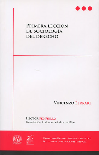 Primera lección de sociología del derecho. 9786070259357