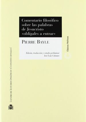 Comentario filosófico sobre las palabras de Jesucristo "obligales a entrar". 9788425913358