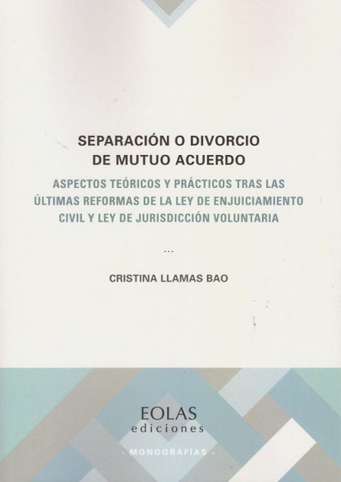 Separación o divorcio de mutuo acuerdo