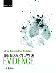 The modern Law of evidence. 9780198848486