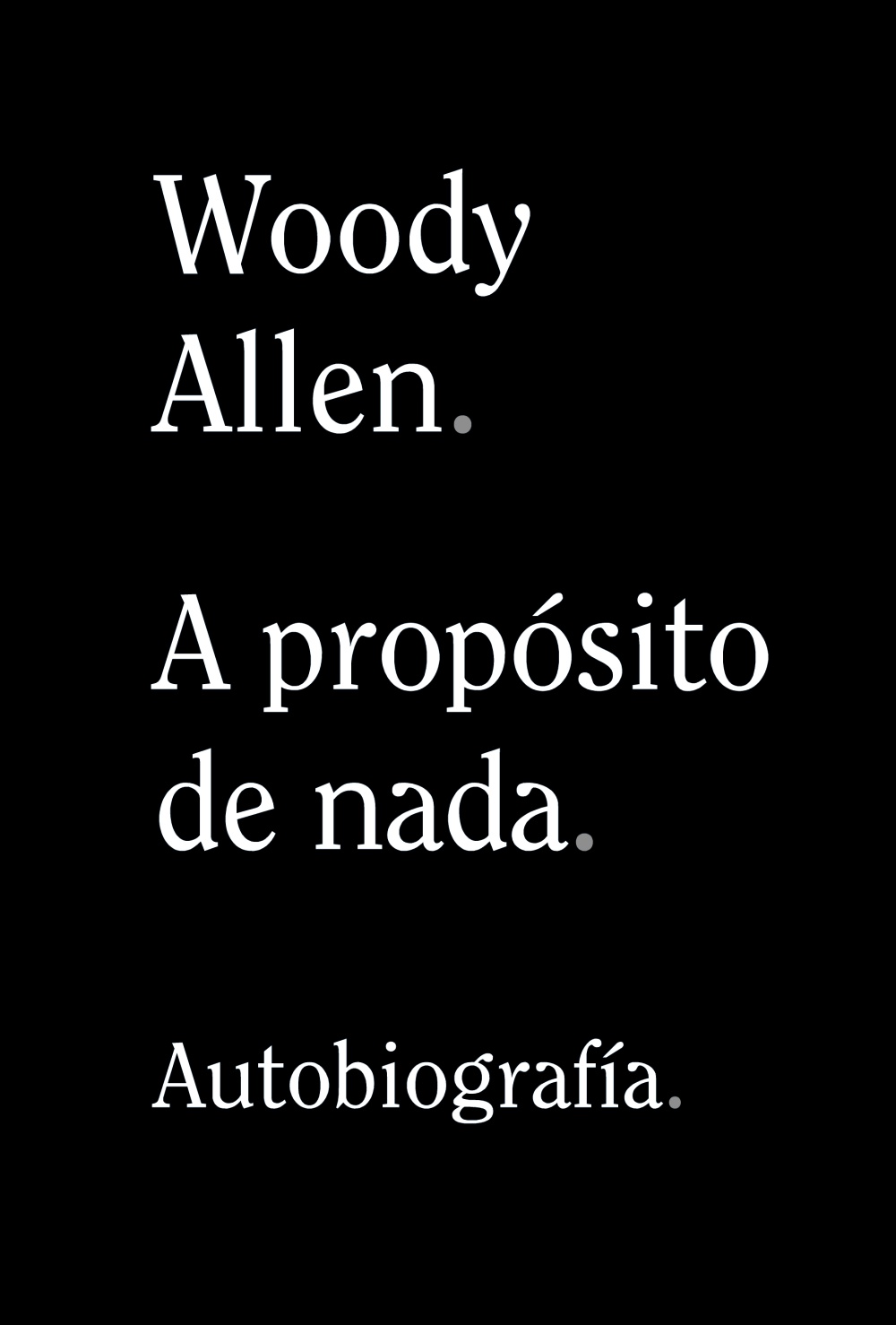 A proposito de nada. 9788491819950