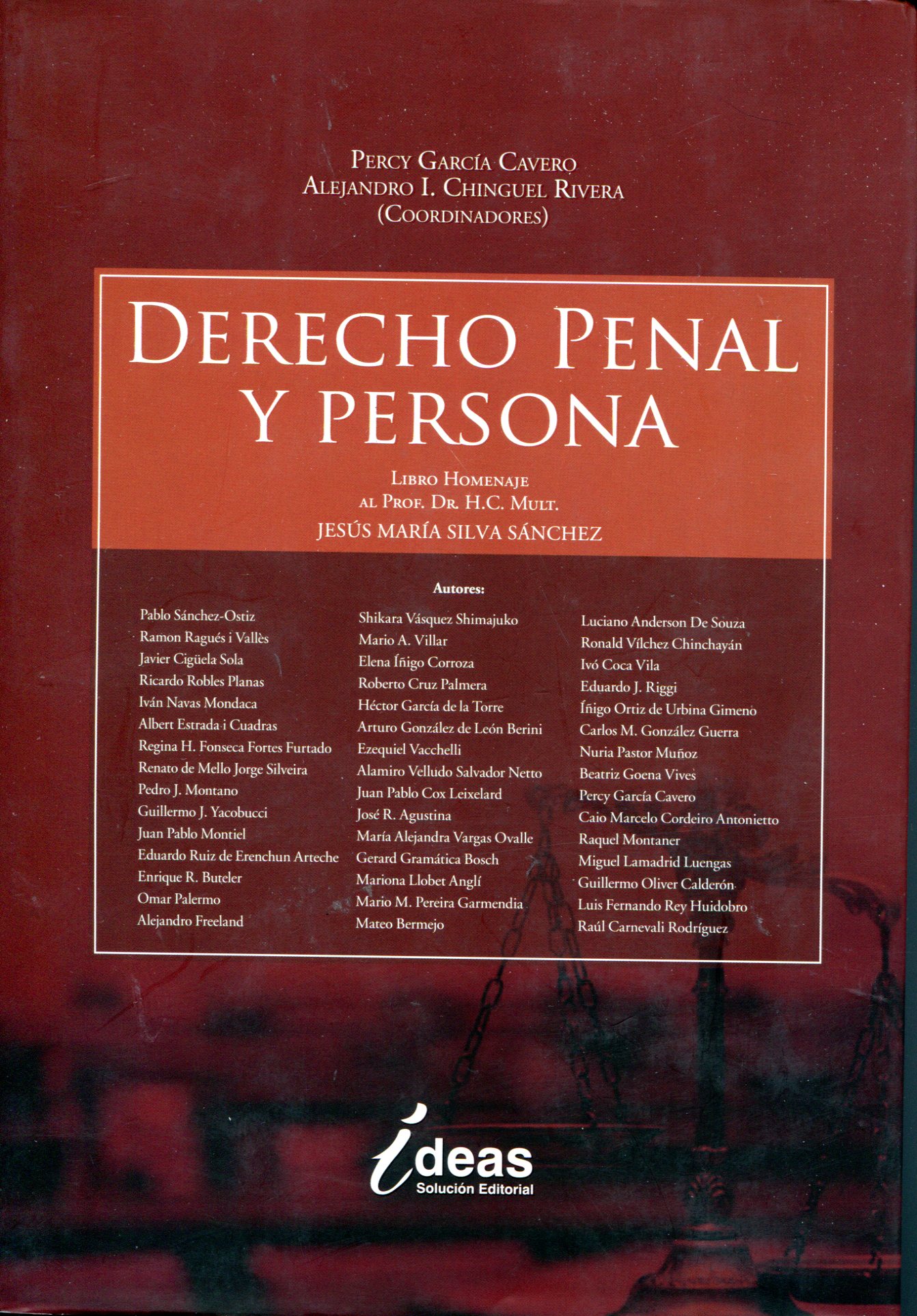 Derecho penal y persona. 9786124800115