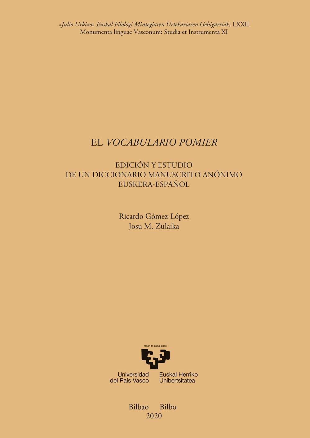 El vocabulario Pomier. 9788413192321