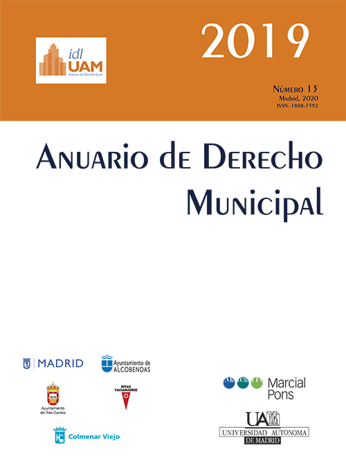 Anuario de Derecho Municipal, Nº 13, año 2019. 101054339