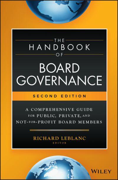 The handbook of board governance