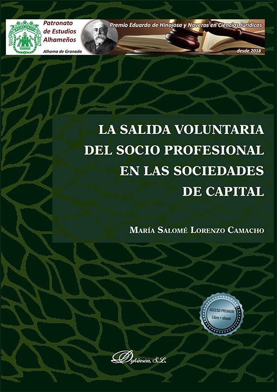 La salida voluntaria del socio profesional en las sociedades de capital. 9788413778525