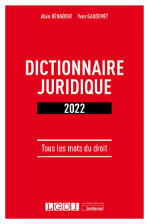 Dictionnaire juridique. 9782275033556