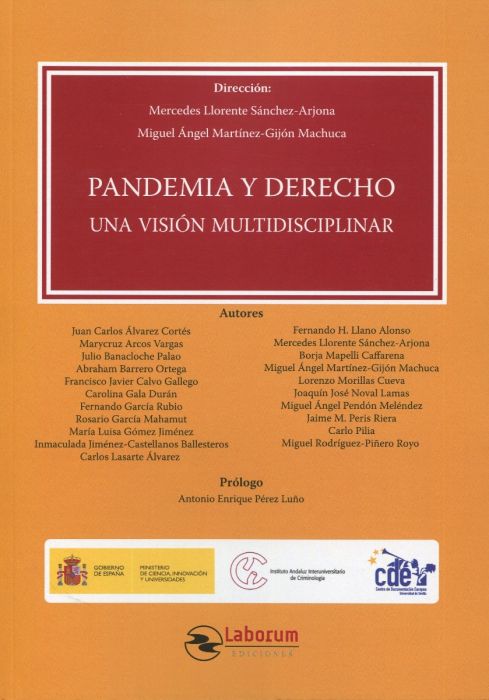 Pandemia y Derecho. 9788417789602
