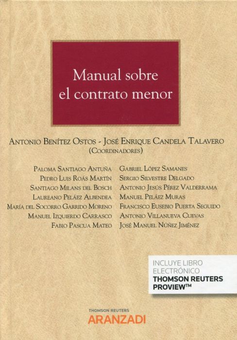 Manual sobre el contrato menor. 9788413462103