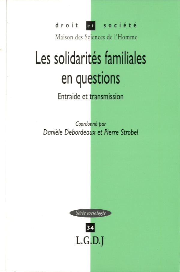 Les solidarités familiales en questions. 9782275023199