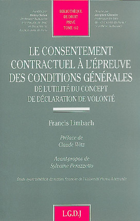 Le consentement contractuel à l'épreuve des conditions générales. 9782275024721