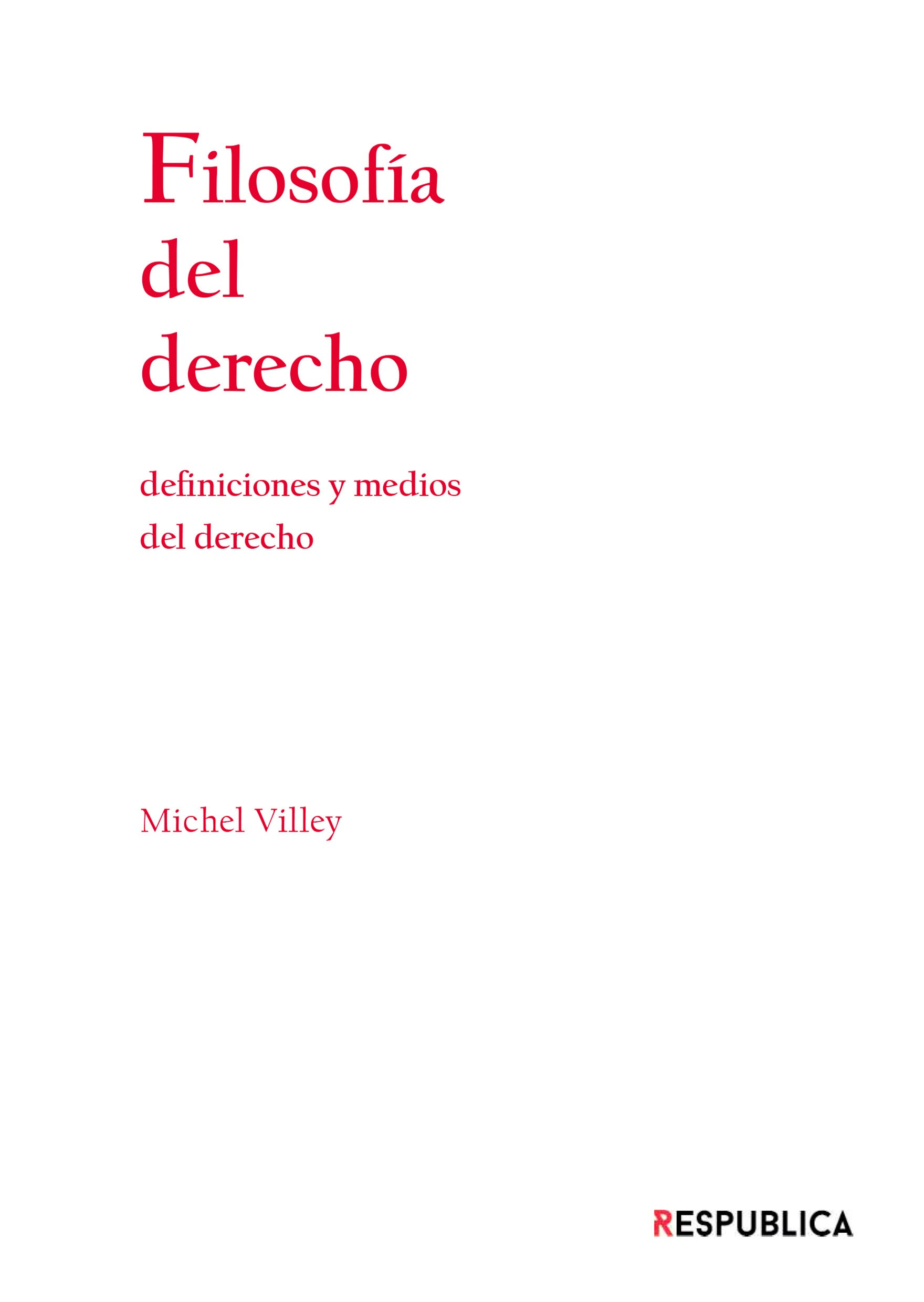 Filosofía del derecho