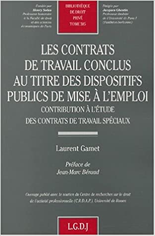 Les contrats de travail conclus au titre des dispositifs publics de mise à l'emploi